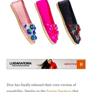 S O L D Dior espadrillas, sandals